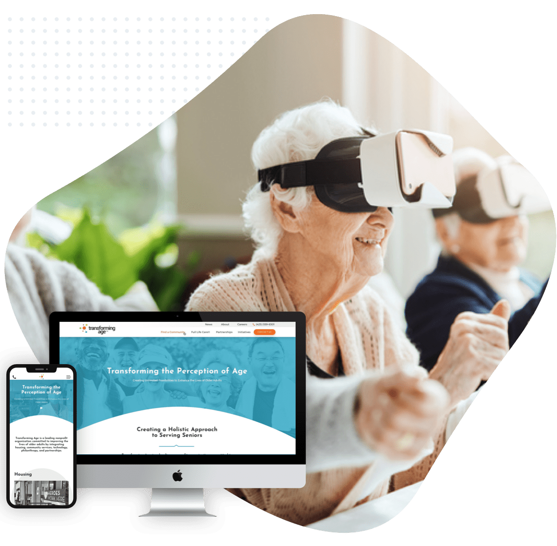 Transforming Age nonprofit web design - 2024 web design trends