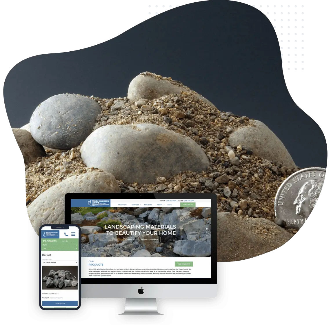 Washington Rock Quarries Web Design