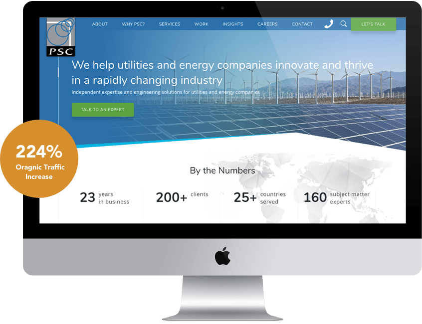 PSC consulting- Utilities Consulting Website Design
