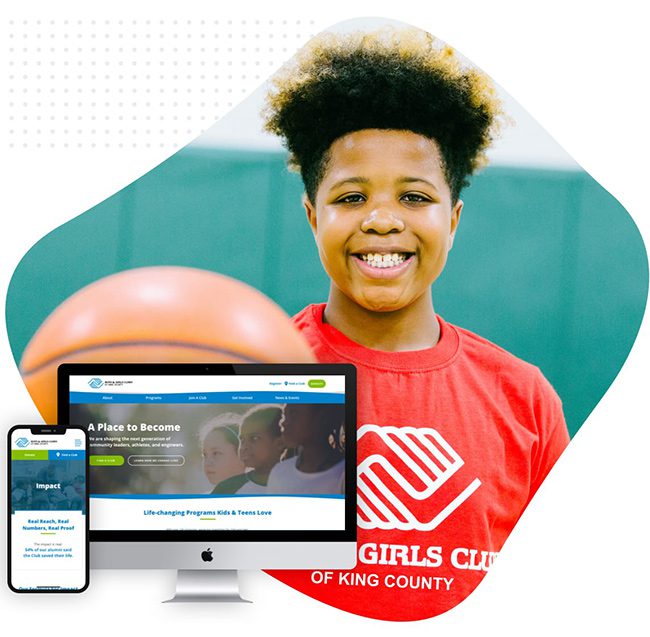 boys and girls club nonprofit website design