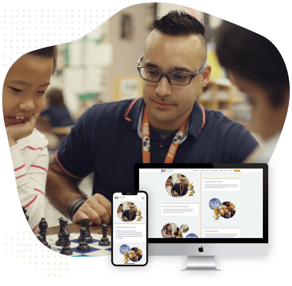 first move chess nonprofit website design