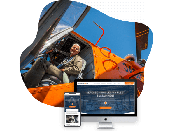 erickson ink aviation website design