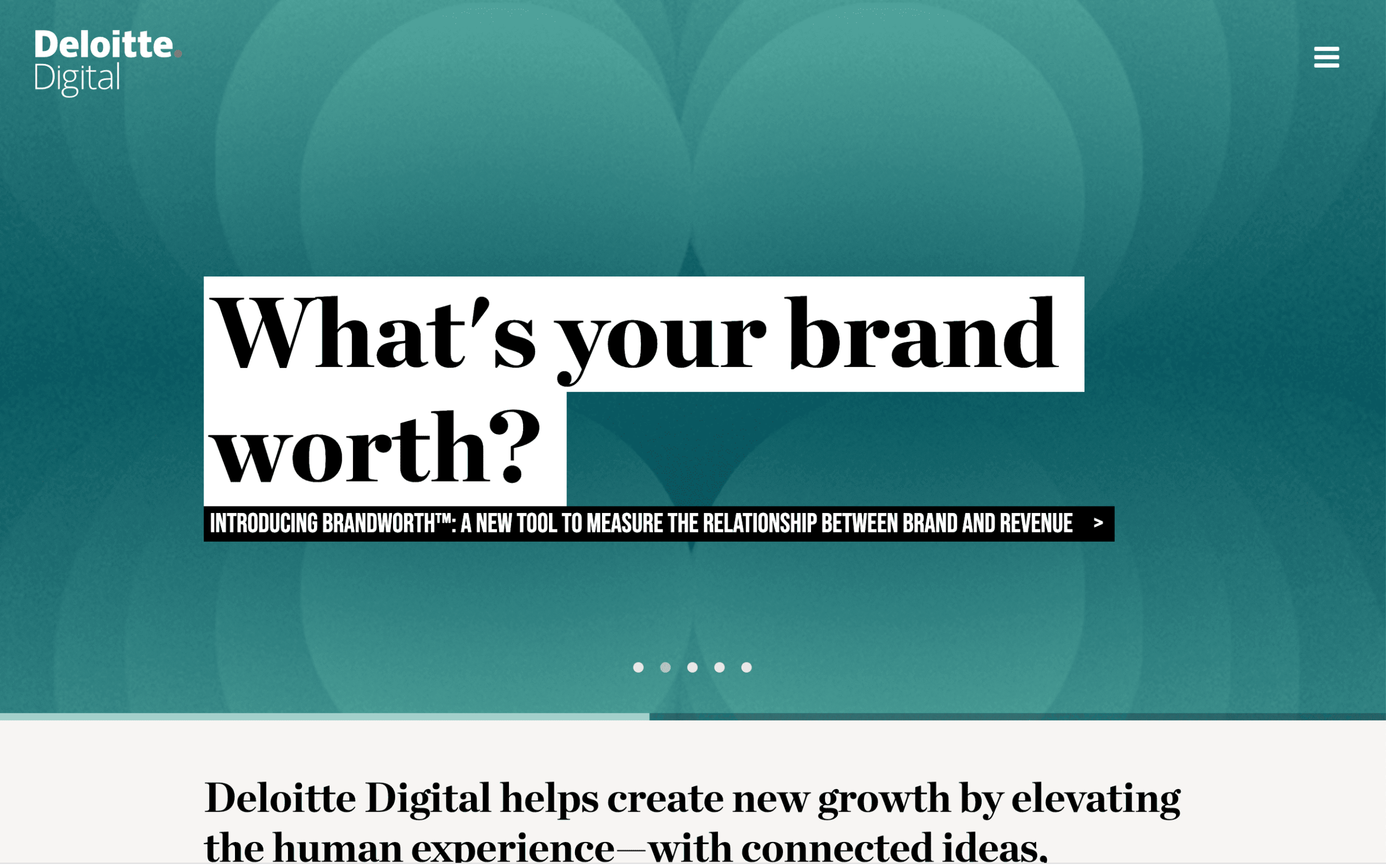 Deloitte Digital web design company