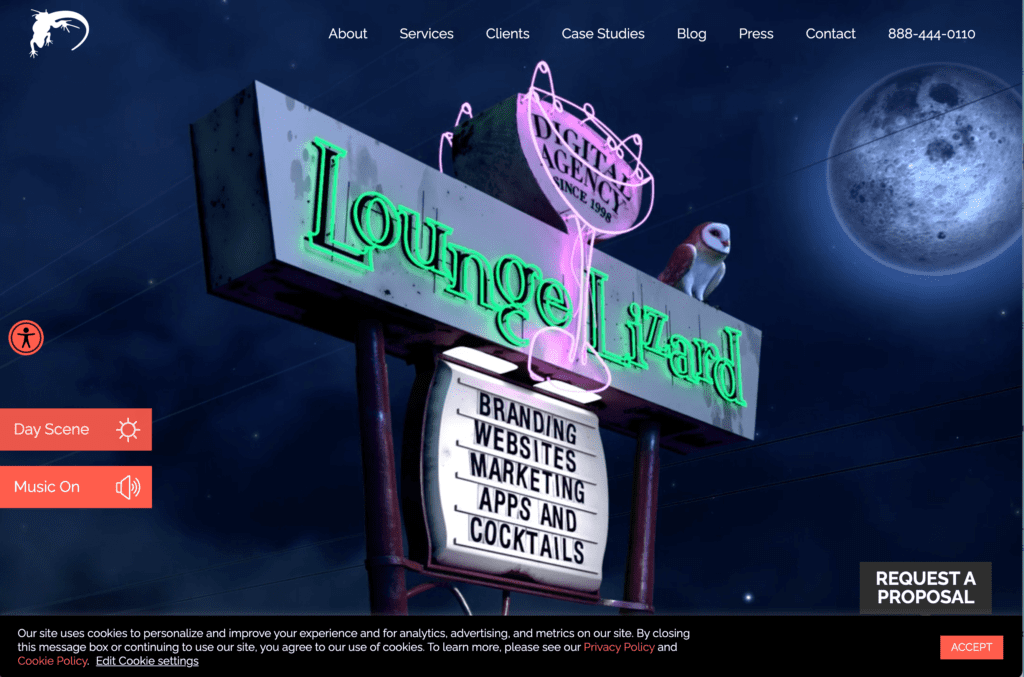 Lounge Lizard web design company