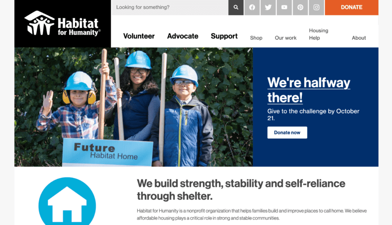Habitat for Humanity International website