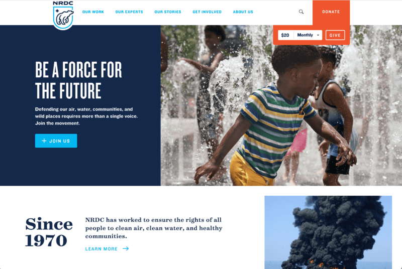 Natural Resources Defense Council website