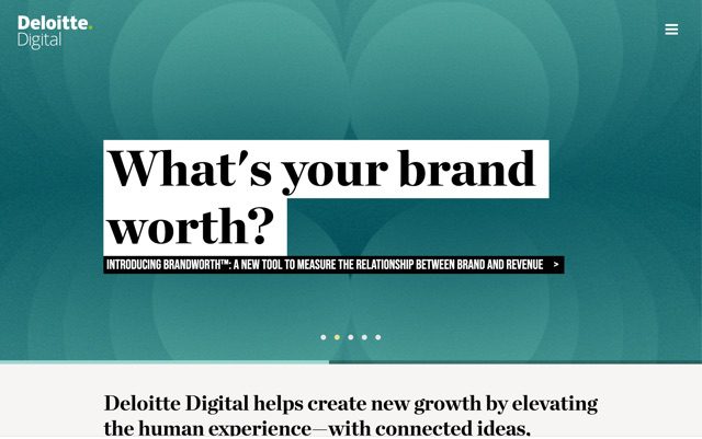 Deloitte Digital web design company