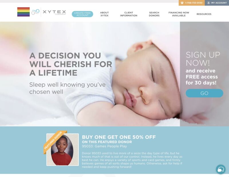 Xytex biotech web design