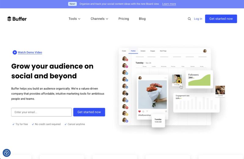 buffer Saas Website Design