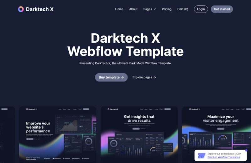 darktech x Saas Website Design