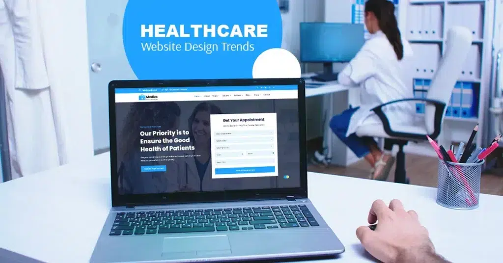healthcare web design trends 2025